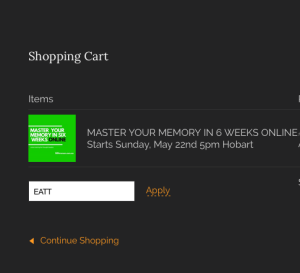 , MASTER YOUR MEMORY DISCOUNT CODE