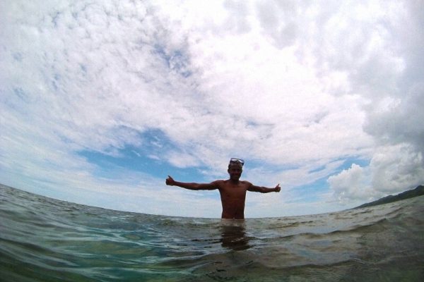 soft coral snorkelling with Zac in Fiji.