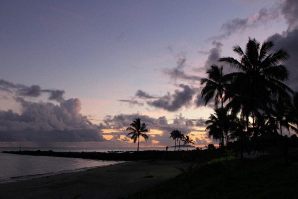 Pacific harbour sunset fiji