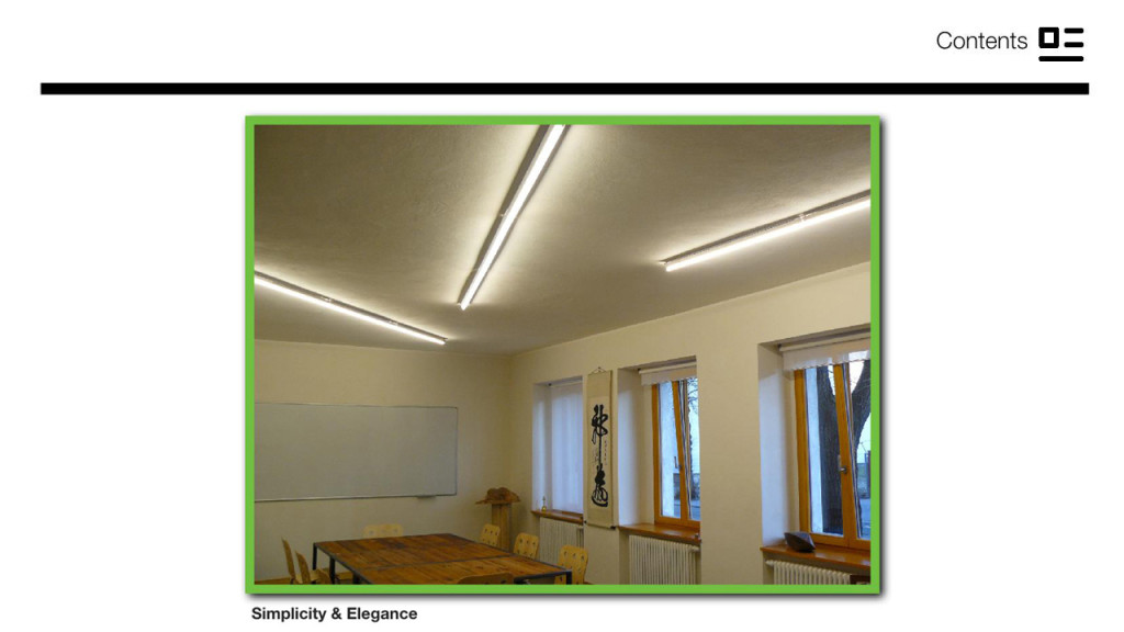 Indoor lighting design 