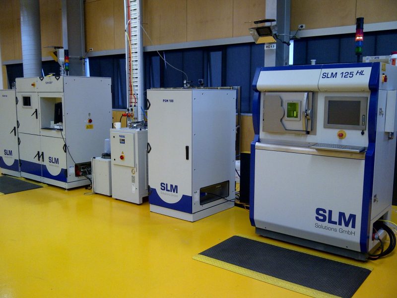 Selective laser melting machines at the RMIT Advanced Manufacturing Precinct, Melbourne Australia.
