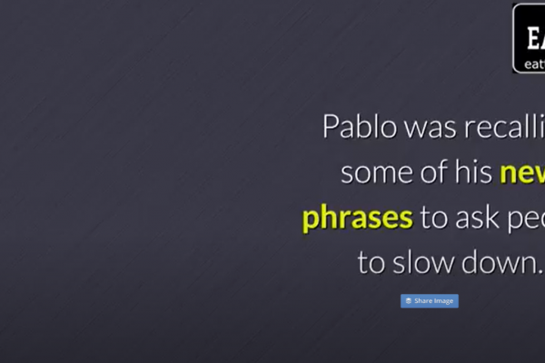 Pablo was recalling